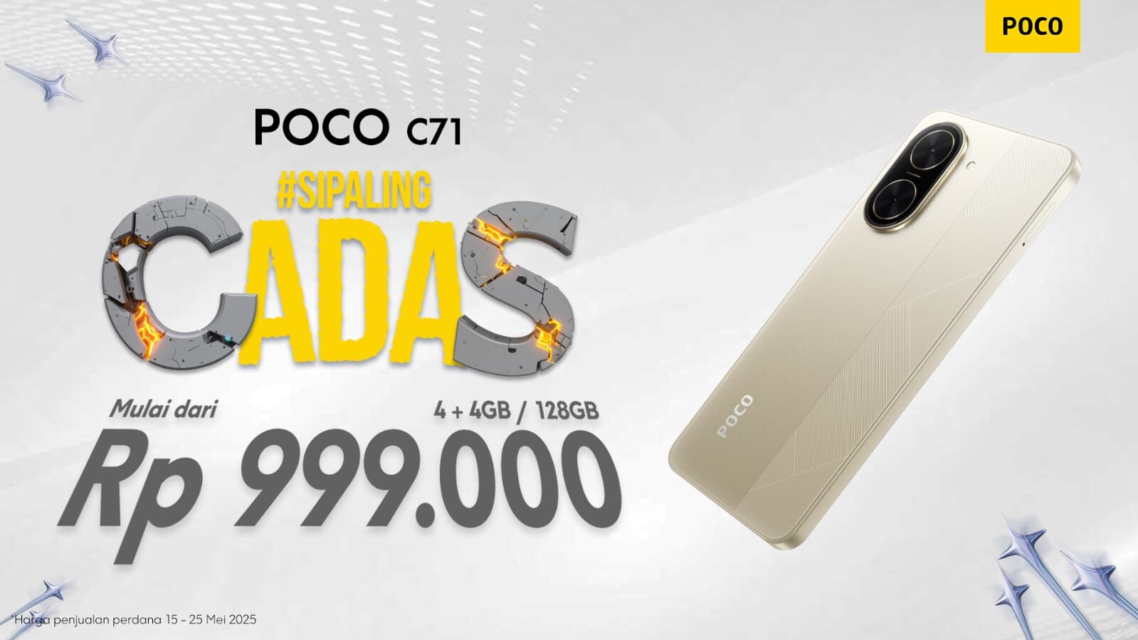 #SiPalingCadas POCO C71 Hadir dengan Performa dan Harga Paling Ekstrem!