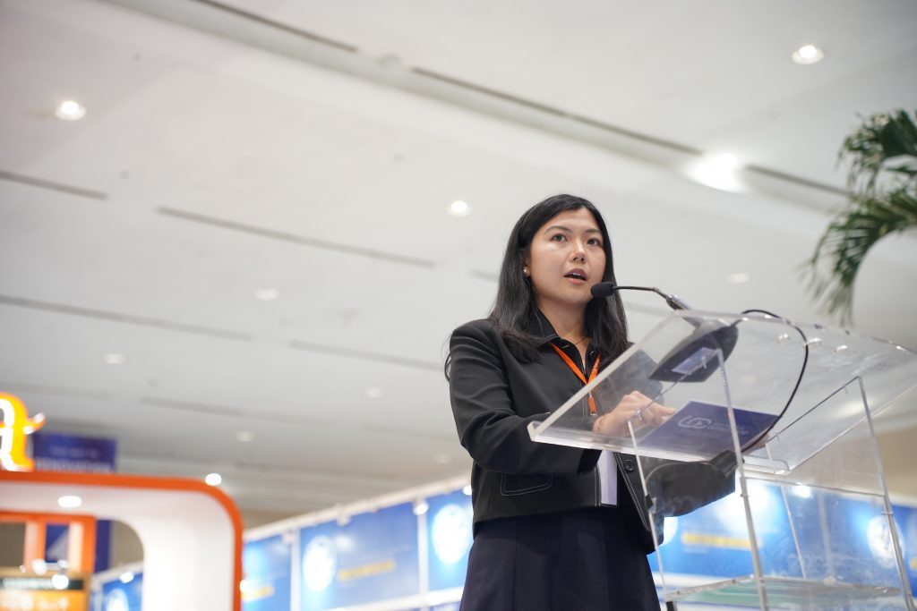 Andita Tirtawisata, Direktur Panorama Media saat pembukaan Indonesia Outing Expo (IOE) 2025 di JICC Senayan, Jakarta, Jumat (14/11/2025). (Foto: Dok. Panorama Media)