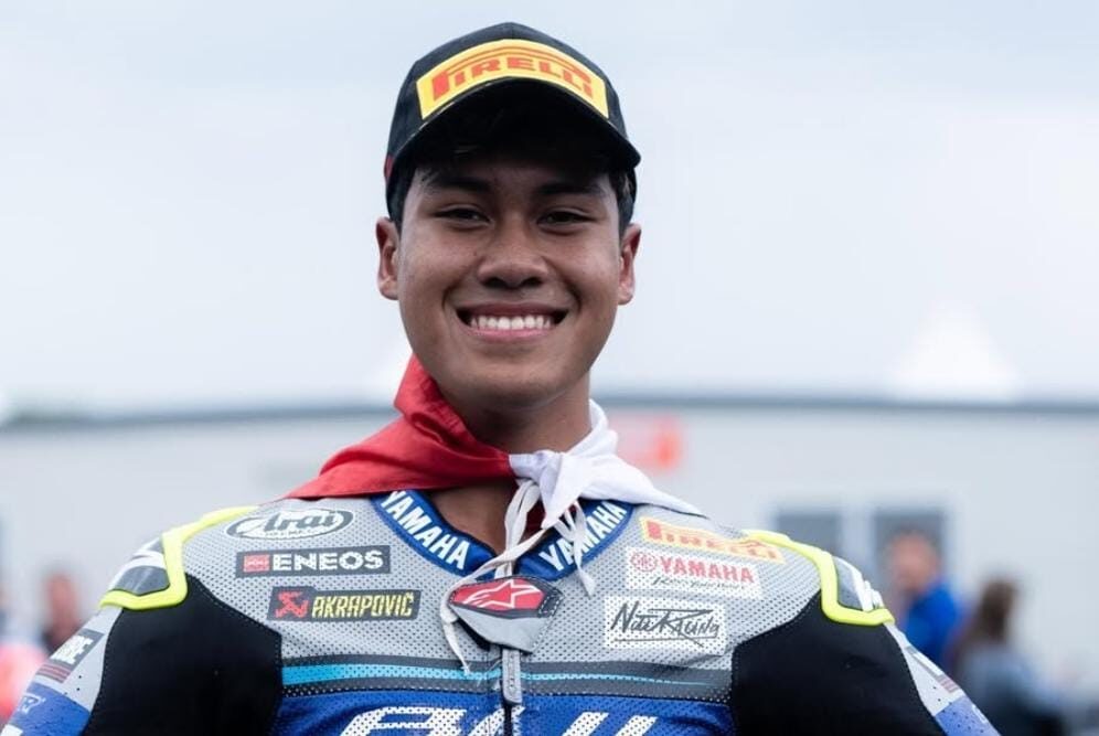 Start dari Posisi 28, Aldi Satya Mahendra Pembalap Asal Bantul Finis Kedua dan Ukir Sejarah di World Supersport 2026