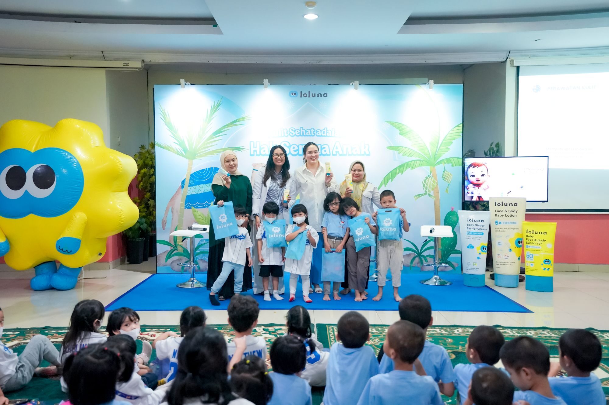“Loluna Berbagi Skincare: Kulit Sehat adalah #HakSemuaAnak”, di Jakarta, Rabu (11/2/2026). (Foto: Dok. Loluna)