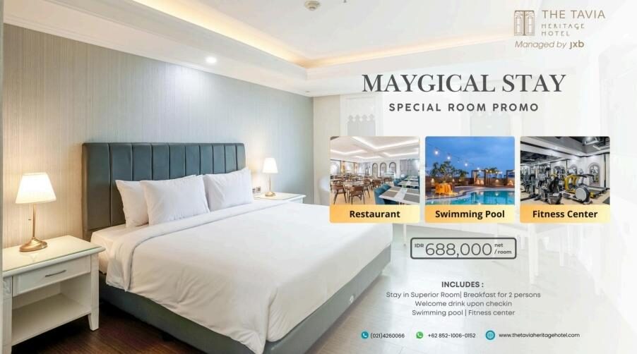 Maygical Staycation di The Tavia Heritage Hotel, Healing Nyaman dengan Diskon Hingga 30%