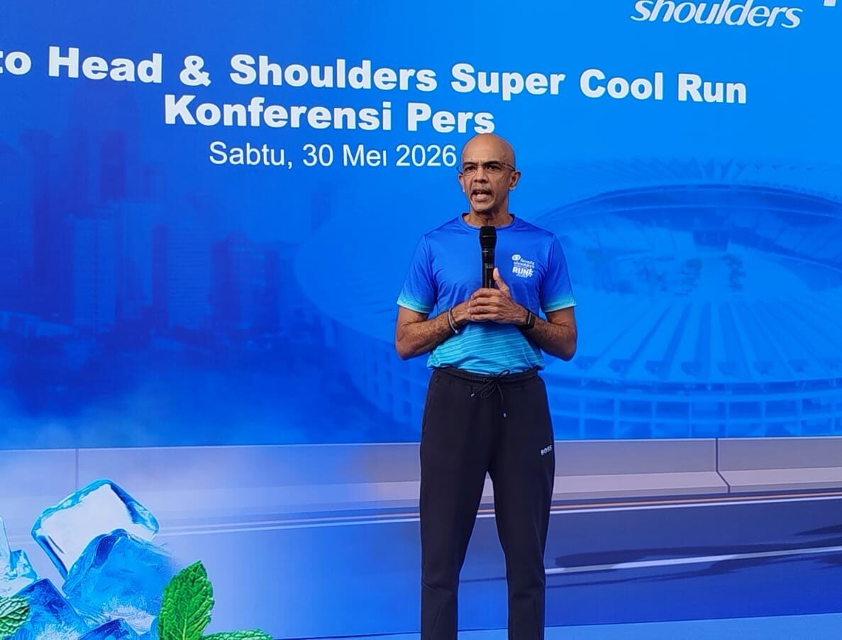 President Director P&G Indonesia, Saranathan Ramaswamy di acara konferensi pers Road to Super Cool Run 2026 di Jakarta, Sabtu (30/5/2026). (Foto: Urbanvibes/R Indriani)