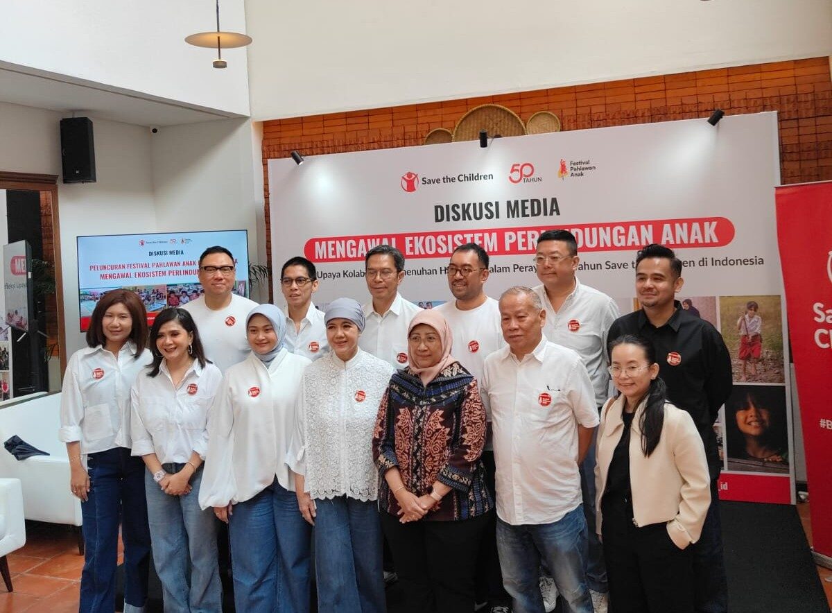 Konferensi Pers Memperingati 50 tahun kiprahnya di Indonesia, Save the Children Indonesia akan menggelar Festival Pahlawan Anak pada 13–16 Agustus 2026 di Gandaria City, Jakarta Selatan. (Foto: Istimewa)
