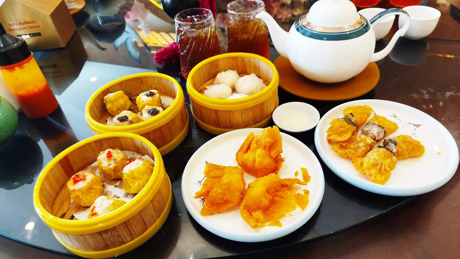 Salah satu menu Grand The Leaf yang menarik perhatian adalah dimsum. Penggunaan bahan berkualitas menjadi salah satu karakter yang membuat hidangan terasa lebih premium. Pilihan menu berbahan babi juga menjadi daya tarik tersendiri bagi penikmat kuliner Chinese. (Foto: Urbanvibes/R Indriani)